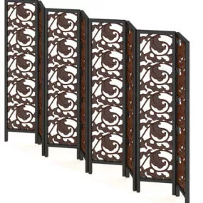 Classic Screen Partition Room Divider 3d model