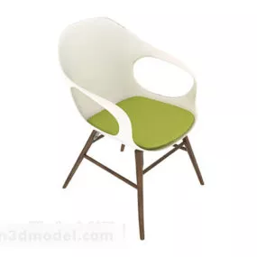 Coffee Plastic Chair 3d model