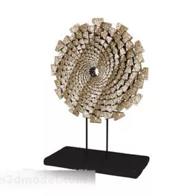 Desk Circle Decoration Design 3d model