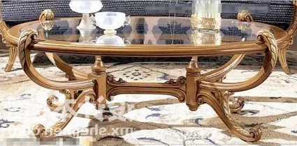 Classic Glass Coffee Table 3d model Classic Glass Coffee Table 3d model