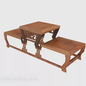 Asian Style Coffee Table 3d model