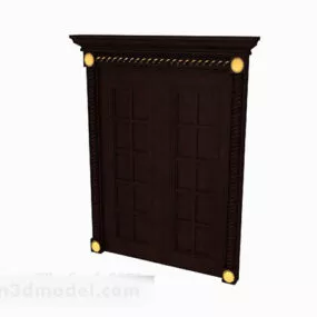 Wood Door Design 3d model