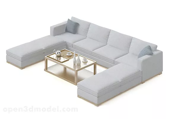 Sectional Sofa Combination 3d model Sectional Sofa Combination 3d model