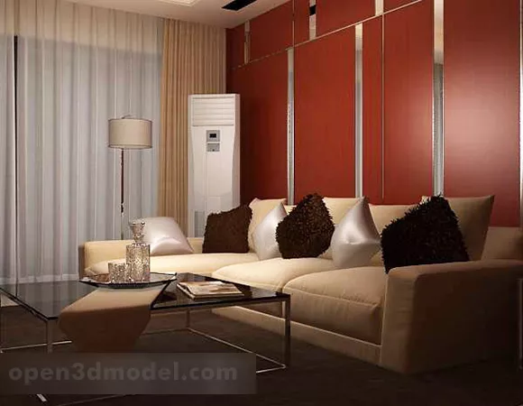 Interior Modern Living Room Design 3d model Interior Modern Living Room Design 3d model