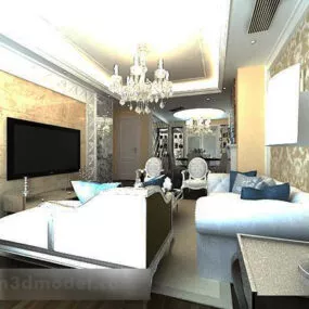 Interior Design Modern Living Room 3d model