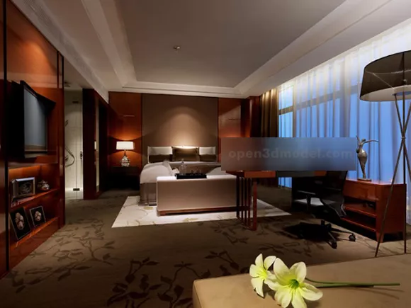Bedroom Interior 3d model Bedroom Interior 3d model