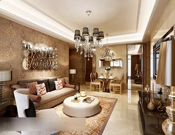 European Living Room Interior 3d model European Living Room Interior 3d model