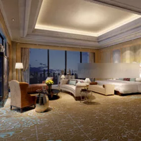 Master Bedroom Interior 3d model