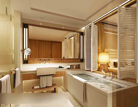 Modern Minimalist Bathroom Interior 3d model Modern Minimalist Bathroom Interior 3d model