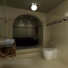 Toilet Interior V1 3d model