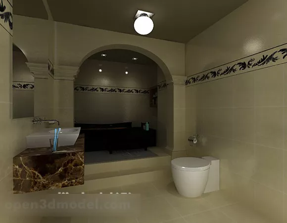 Smart Toilet 3d model