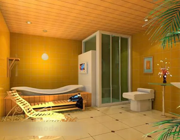 Bathroom Integrated Ceiling Interior V1 3d model Bathroom Integrated Ceiling Interior V1 3d model