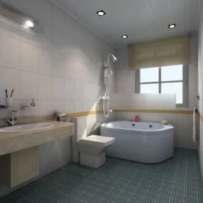 Toilet Interior V5 3d model