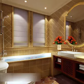 Toilet Interior V13 3d model