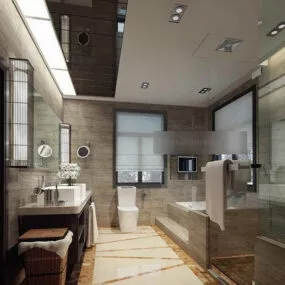 Toilet Interior V14 3d model