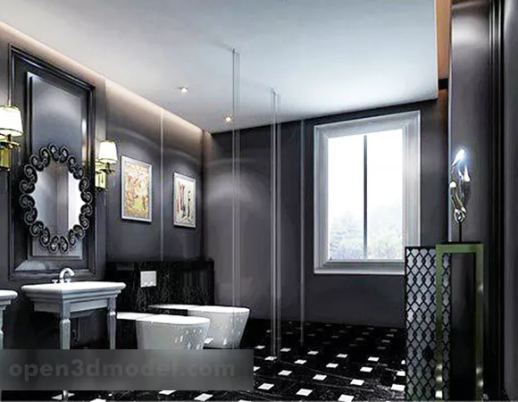 Simple Lavatory 3d model