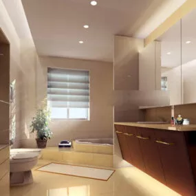 Toilet Ceiling Interior V1 3d model
