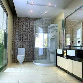 Toilet Interior V16 3d model
