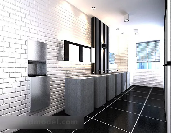 Standalone Bidet 3d model