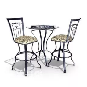 Table And Chair Combination V2 3d model