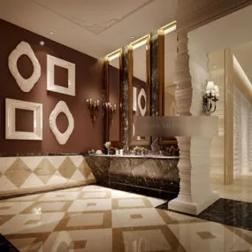 Bathroom Interior V3 3d model