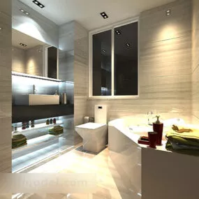 Bathroom Interior V4 3d model