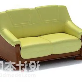 2 Seats Sofa 3d model