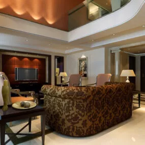 European Living Room Interior V10 3d model