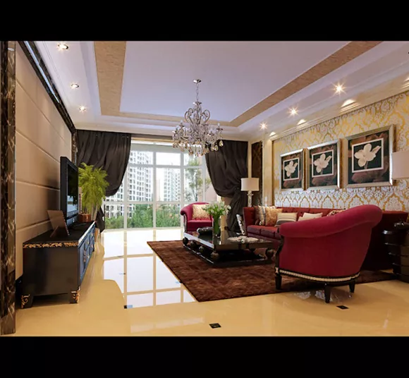 Living Room Villa Free Interior 3d model Living Room Villa Free Interior 3d model