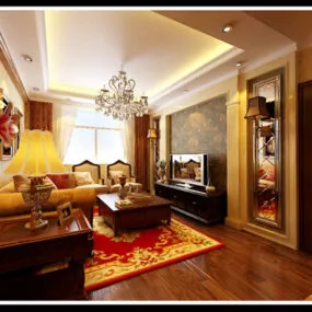Living Room Interior V8 3d model