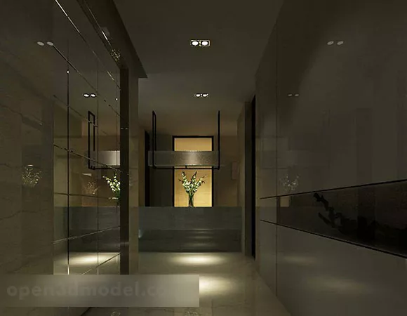 Corridor Interior V1 3d model Corridor Interior V1 3d model