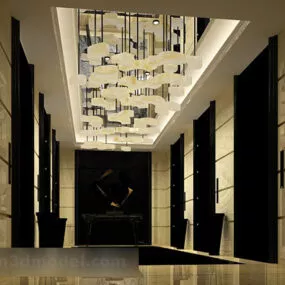 Elevator Corridor Interior V1 3d model