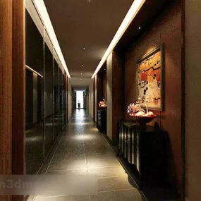 Corridor Aisle Interior V1 3d model