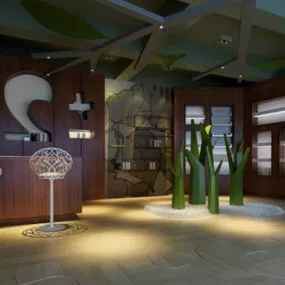 Bar Decor Interior 3d model