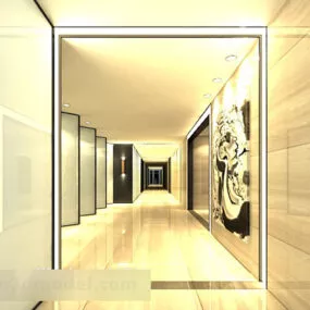 European Living Room Interior V21 3d model