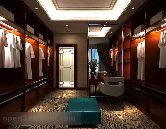 Cloakroom Interior V1 3d model Cloakroom Interior V1 3d model