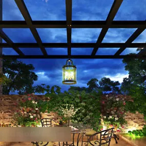Balcony Garden Interior 3d model