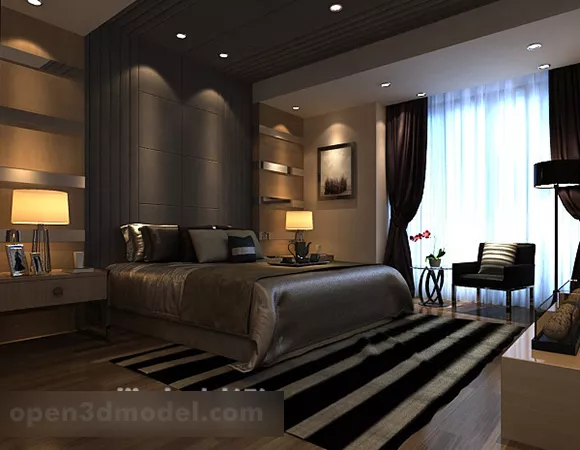 Beauty Bedroom Interior 3d model Beauty Bedroom Interior 3d model