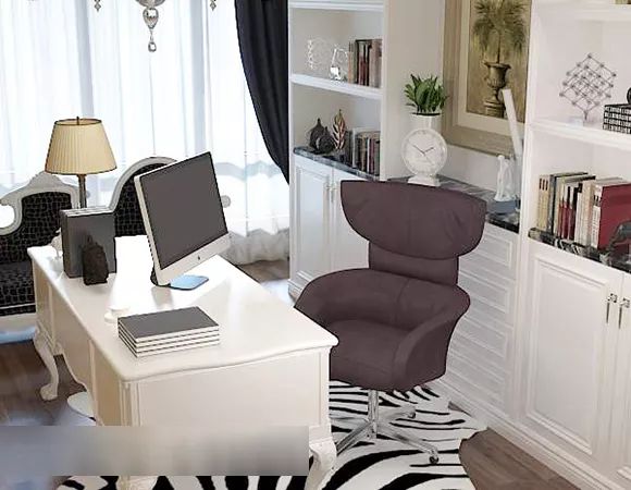 Modern Study Interior V1 3d model Modern Study Interior V1 3d model