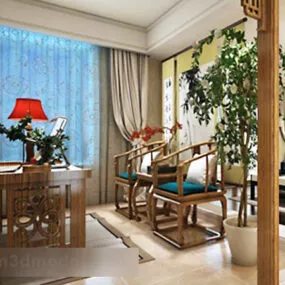 Bedroom Furniture Full Set Interior 3d model