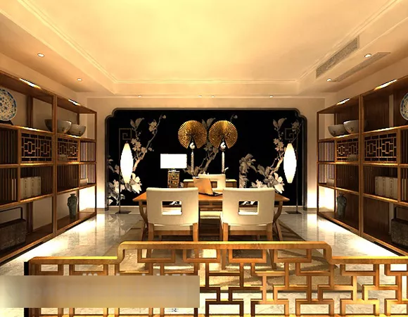 Chinese Style Study Room Interior V1 3d model Chinese Style Study Room Interior V1 3d model
