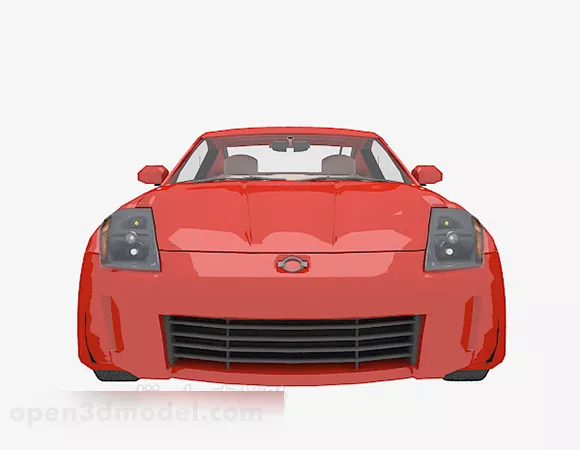 Red Car 3d model Red Car 3d model