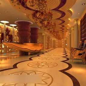 Large Conference Room Interior V1 3d model