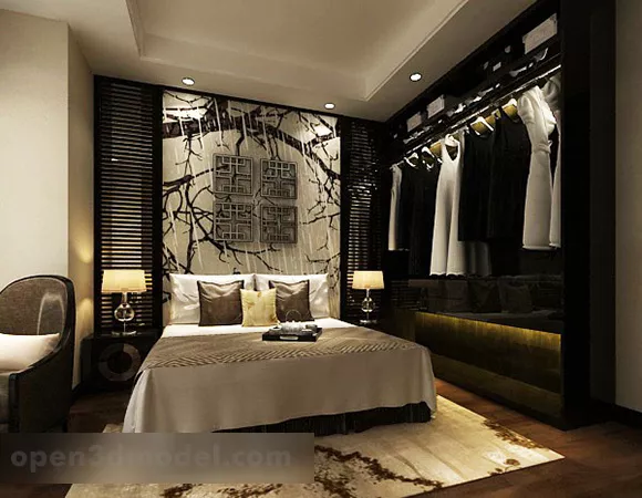 Modern Wardrobe Modex 3d model