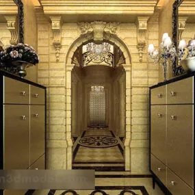 European Entrance Hallway Interior V1 3d model
