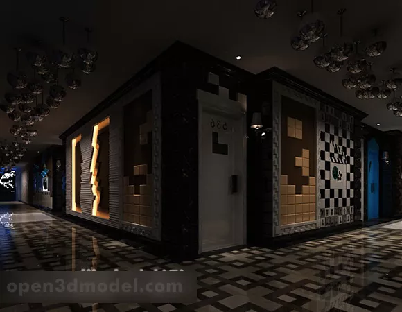 Street Lotto Kiosk 3d model