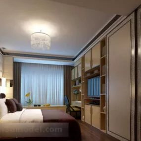 Bedroom Wardrobe Interior 3d model