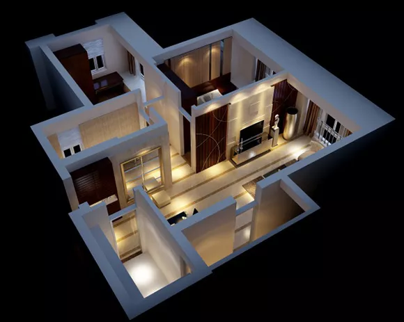 Apartment Home Plane Interior 3d model Apartment Home Plane Interior 3d model