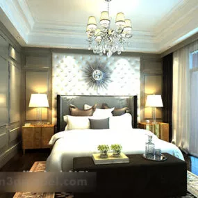 Bedroom Furniture Set Interior 3d model