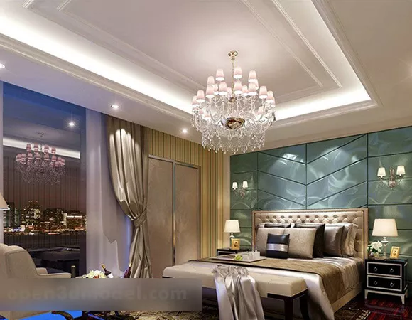 European Style Bedroom Interior V7 3d model European Style Bedroom Interior V7 3d model